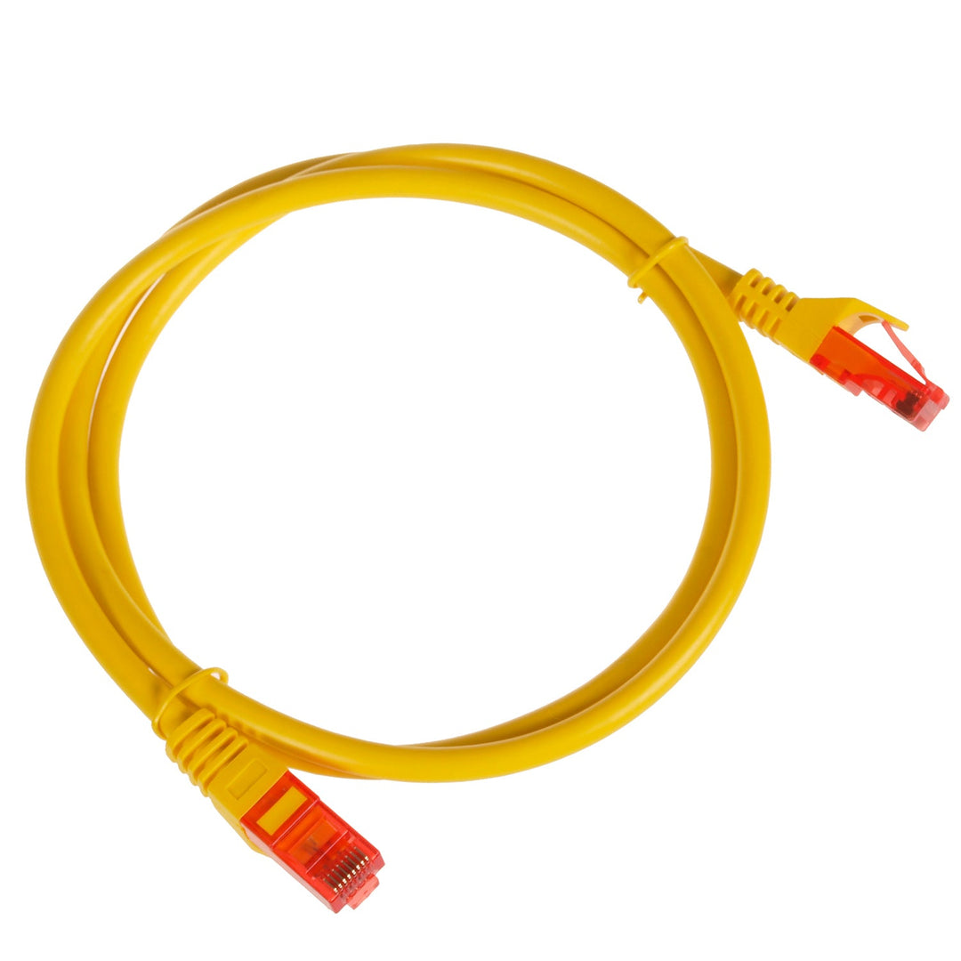 Кабел Maclean, UTP пач кабел, щекер-щекер, Cat6, 1 м, жълт, MCTV-301 Y