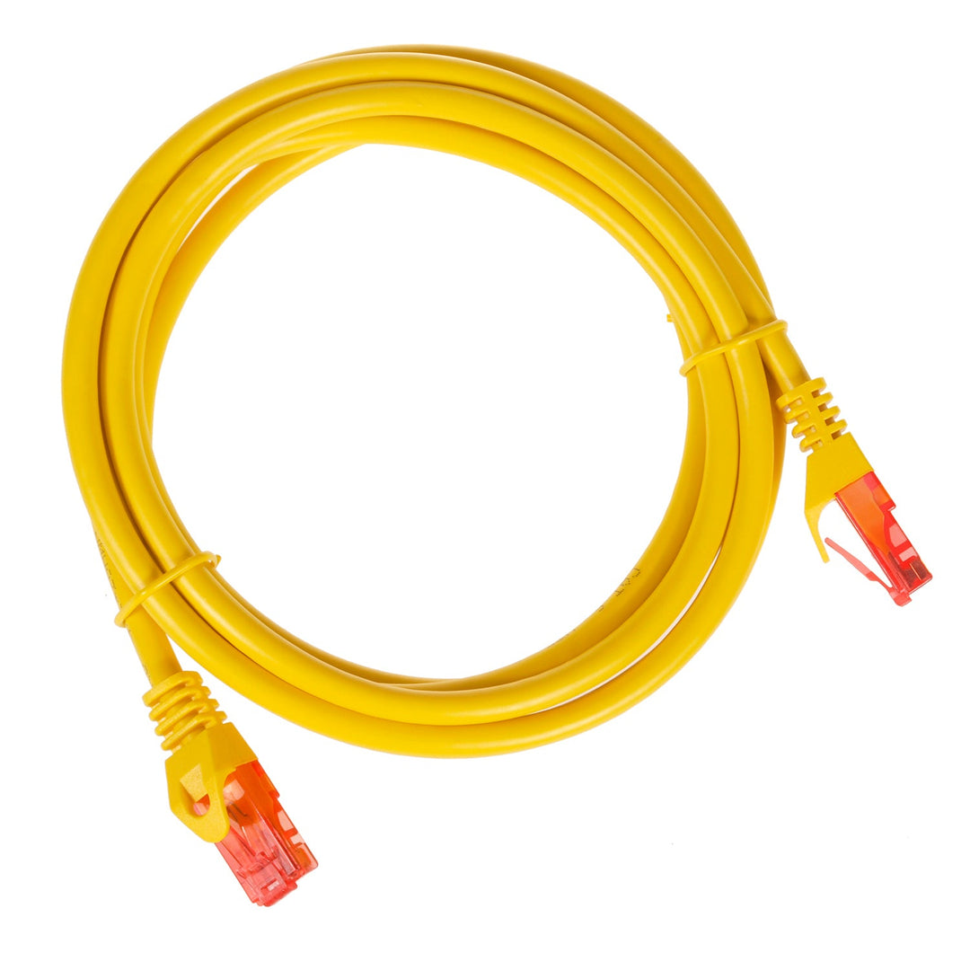 Кабел Maclean, UTP пач кабел, щекер-щекер, Cat6, 2 м, жълт, MCTV-302 Y