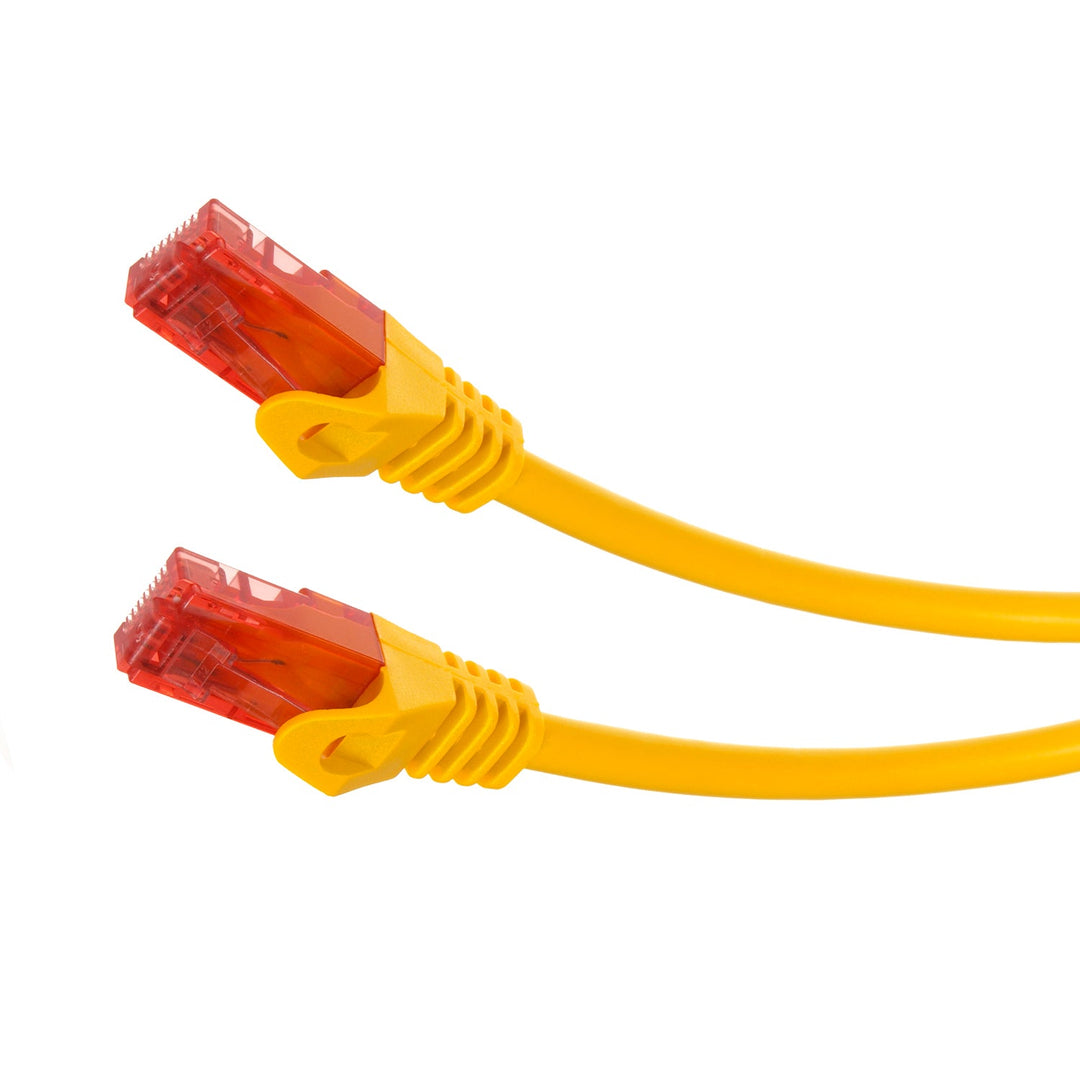 Кабел Maclean, UTP пач кабел, щекер-щекер, Cat6, 2 м, жълт, MCTV-302 Y