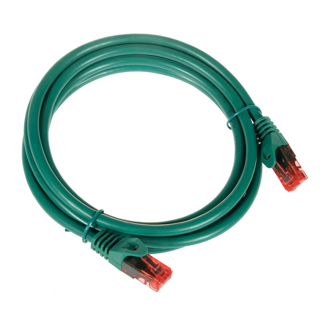 Кабел Maclean, UTP пач кабел, щекер-щекер, Cat6, 3 м, зелен, MCTV-303 G
