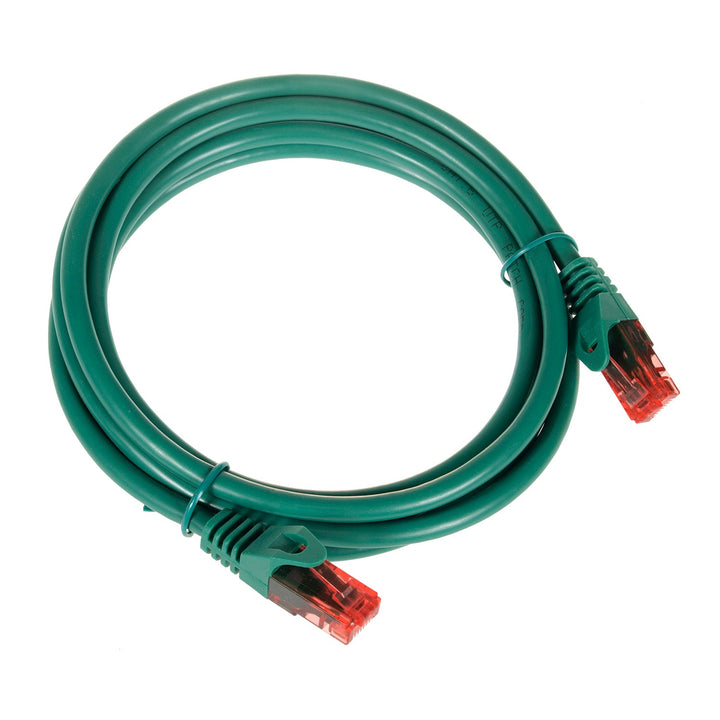 Кабел Maclean, UTP пач кабел, щекер-щекер, Cat6, 3 м, зелен, MCTV-303 G