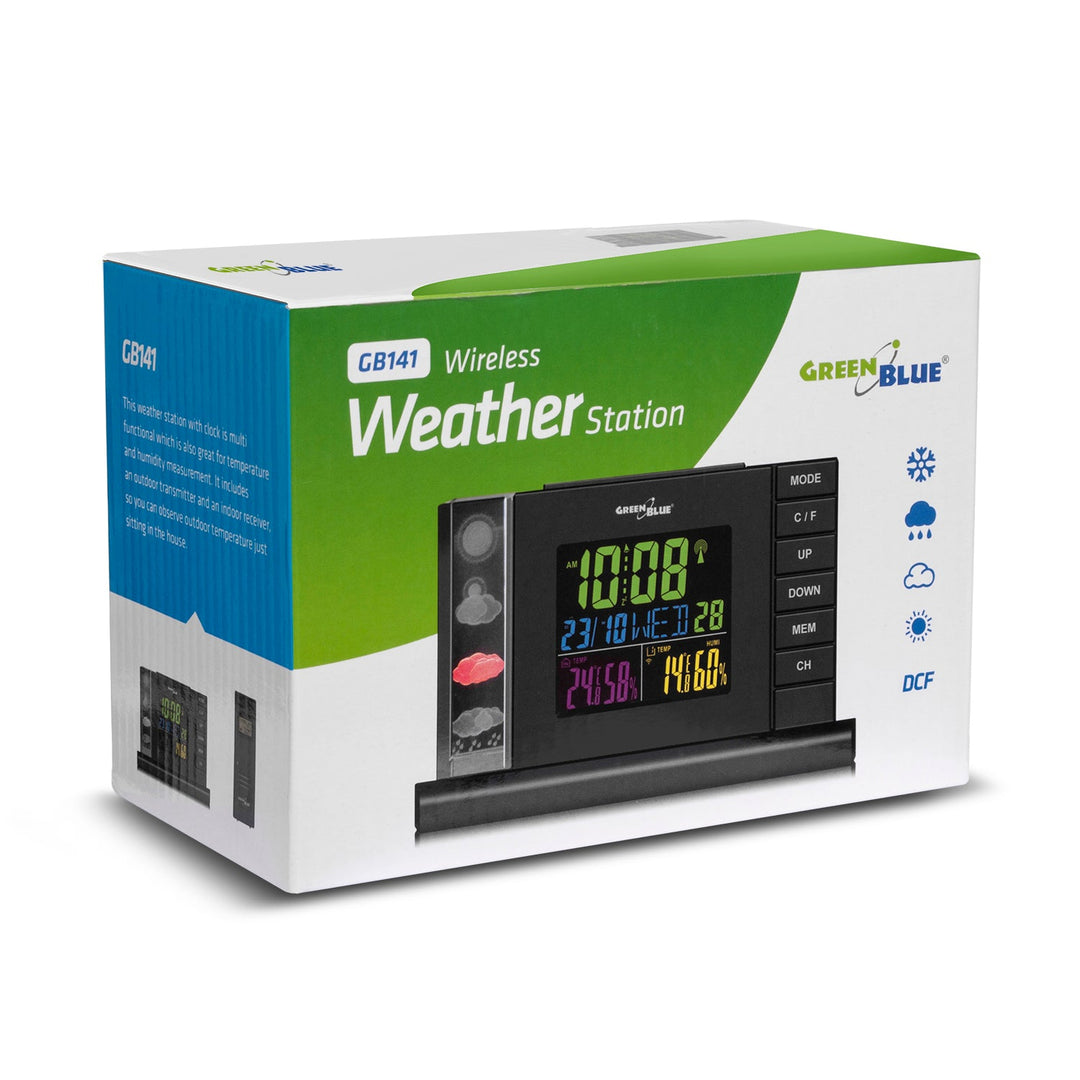Stație meteo fără fir GreenBlue DCF model GB141