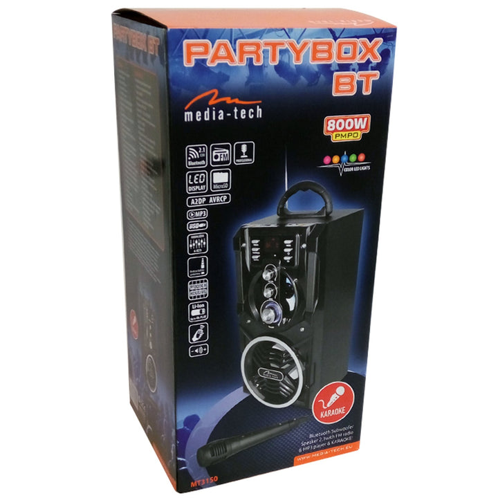 Media-Tech Partybox MT3150 800W безжичен Bluetooth високоговорител
