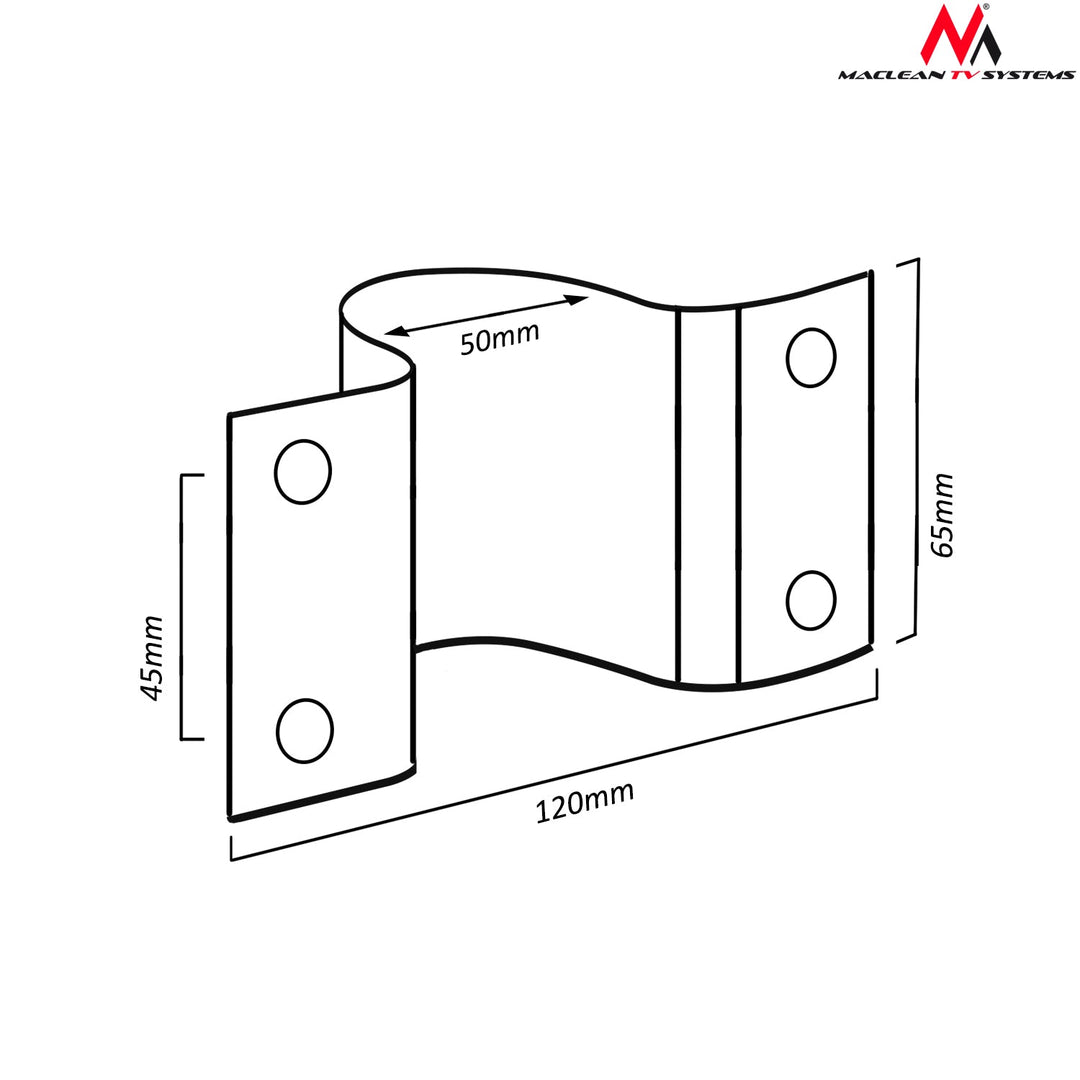 Maclean MCTV-553 Suport clemă antenă 48 mm