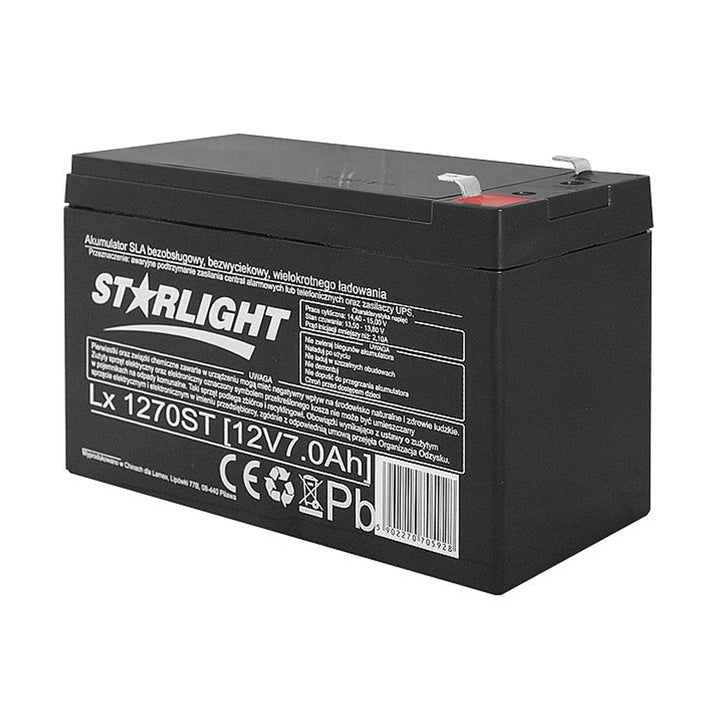 LX1270 12 V 7 Ah безподдържателна гелова батерия AGB