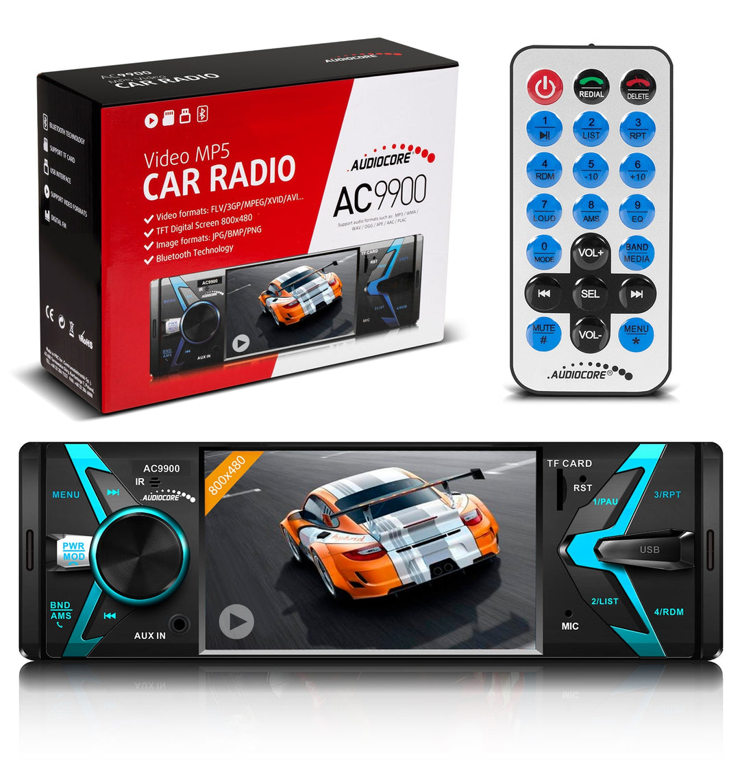 Audiocore AC9900 MP5 AVI DivX Bluetooth автомобилно радио с hands-free + дистанционно управление