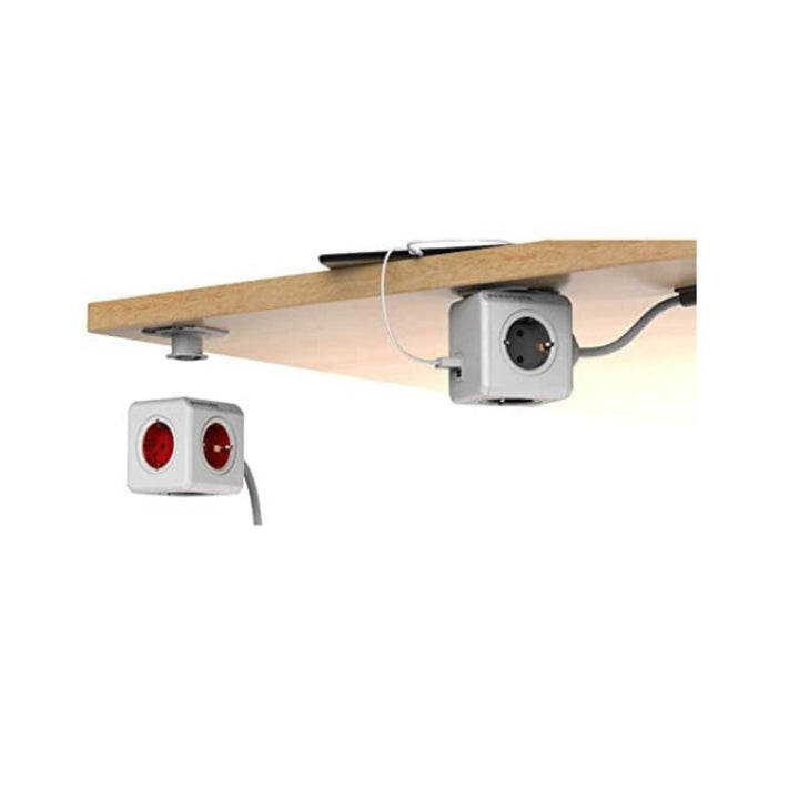 Cablu prelungitor USB PowerCube extins 3m gri 4 prize + 2x USB