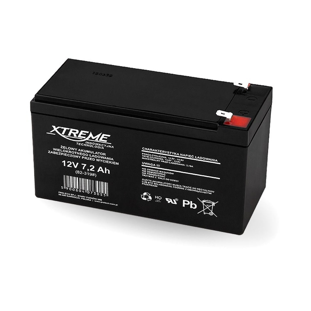 XTREME 12V 7,2Ah AGM (абсорбираща стъклена матрица) гелова батерия