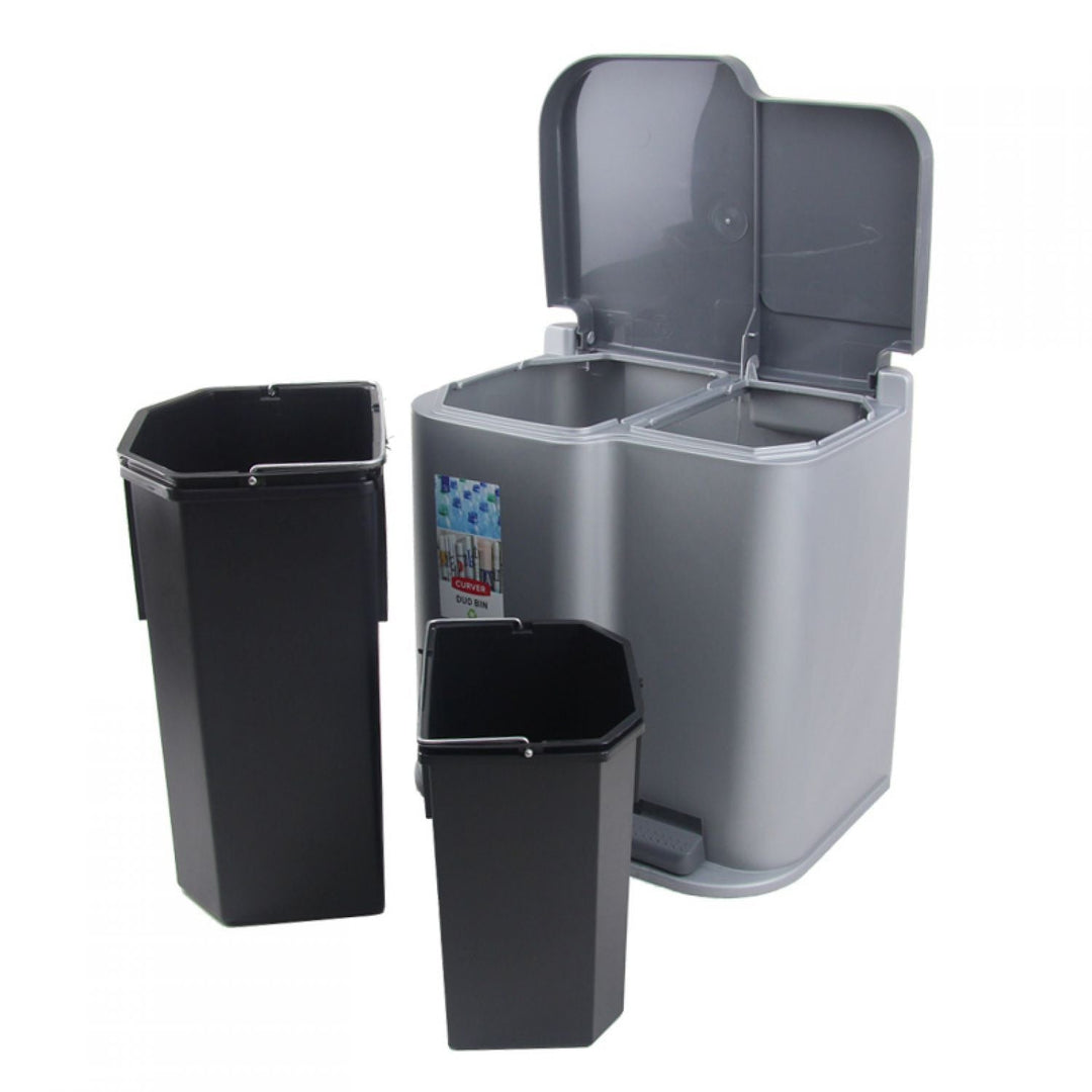 Curver Duo Pedalbin кош за сортиране на отпадъци с твърдо покритие