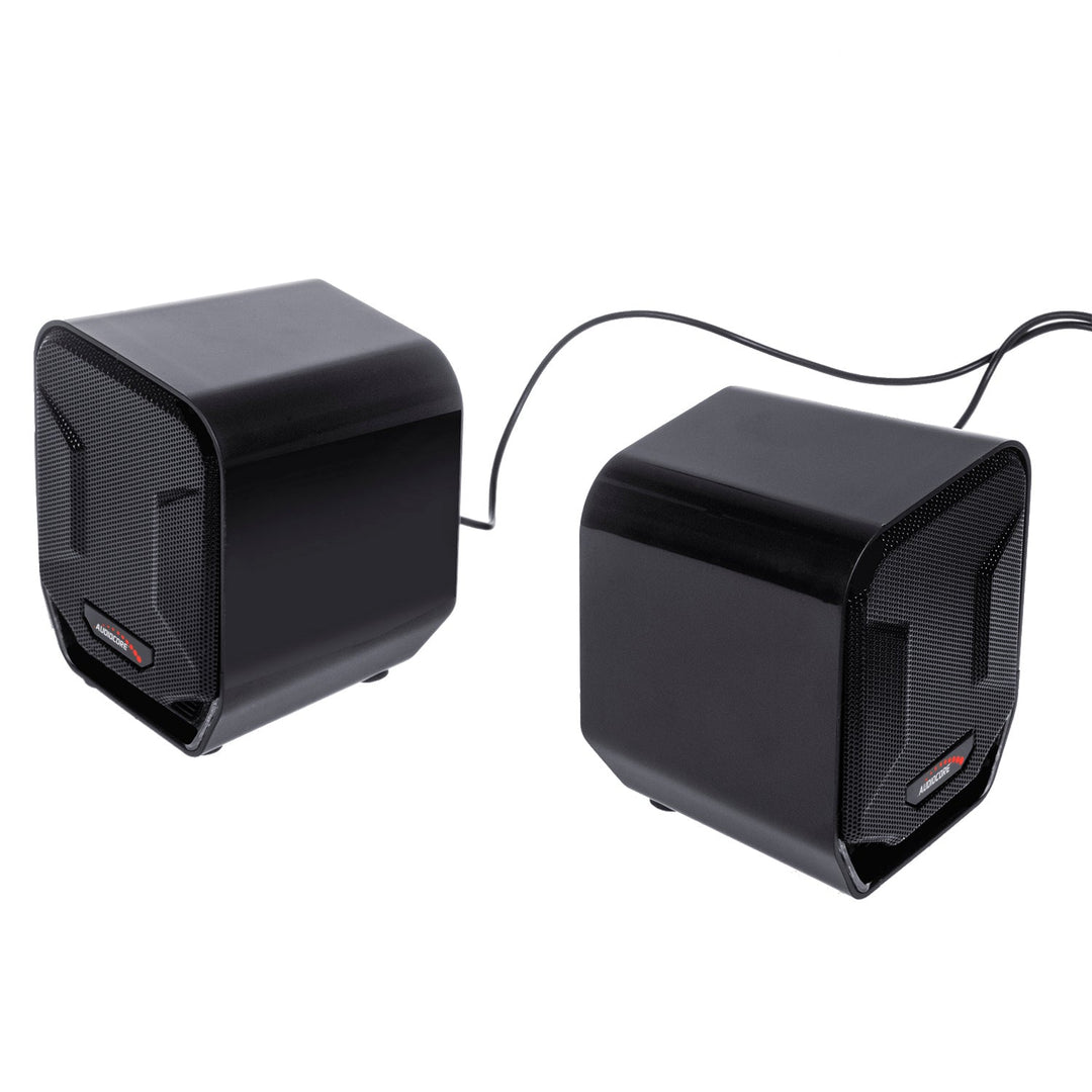 6W USB сини и черни компютърни високоговорители Audiocore AC865 B
