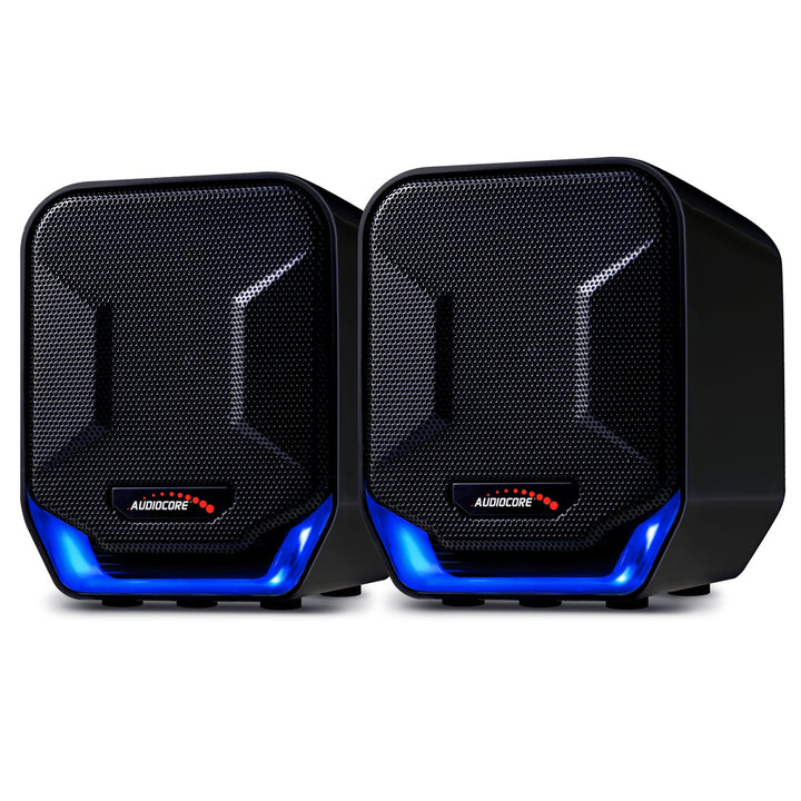 6W USB сини и черни компютърни високоговорители Audiocore AC865 B