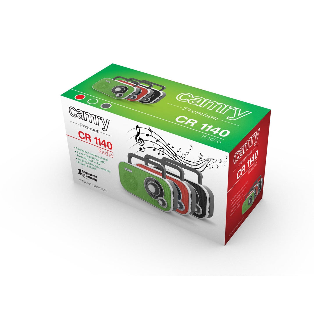 Camry CR1140 преносимо AM/FM радио за кухня, черно