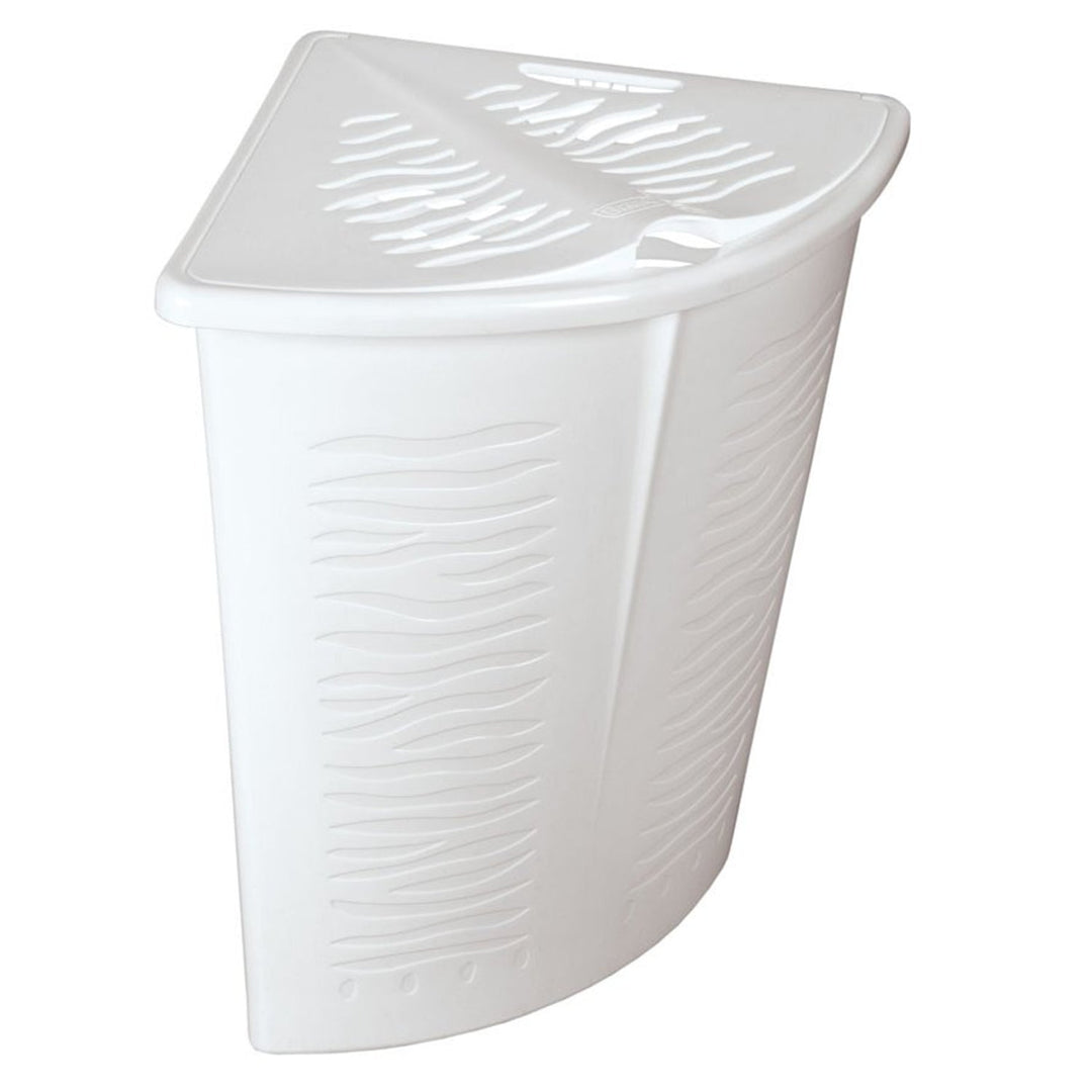 Ъглова кошница за пране, Zebra 45L BranQ бяла