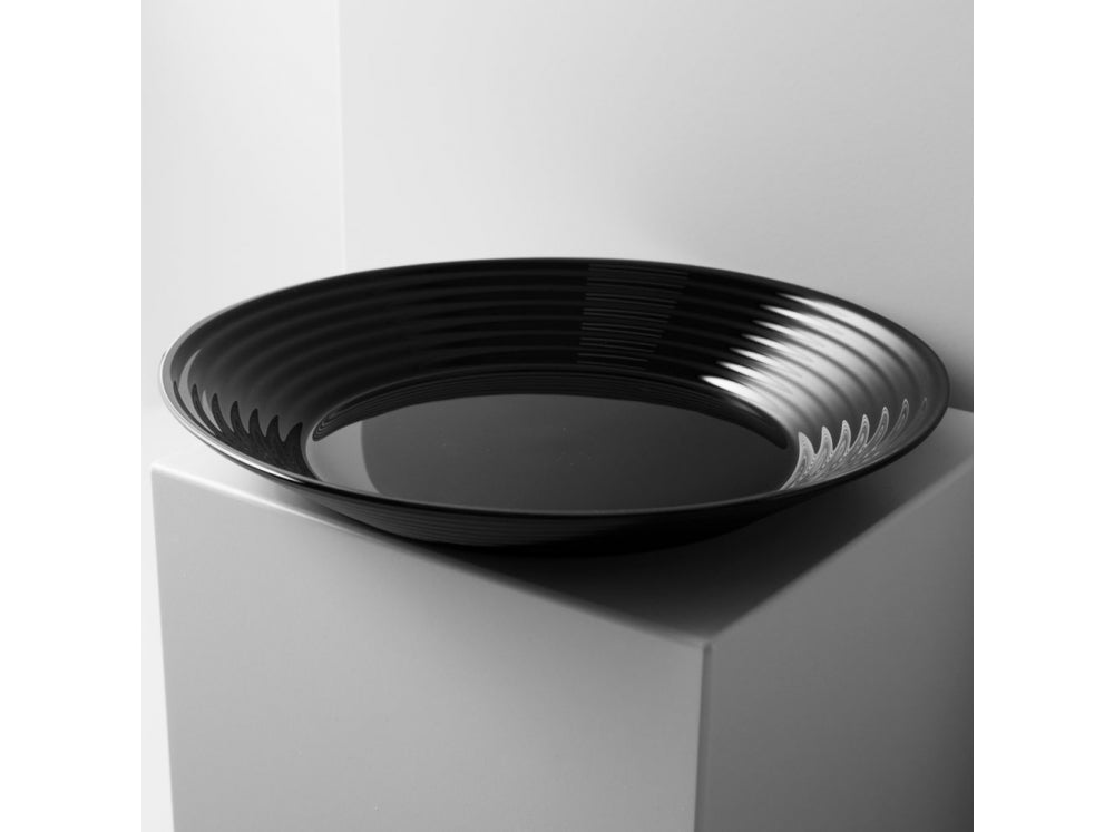 Luminarc Harena черна кръгла чиния с дълбочина 24 см
