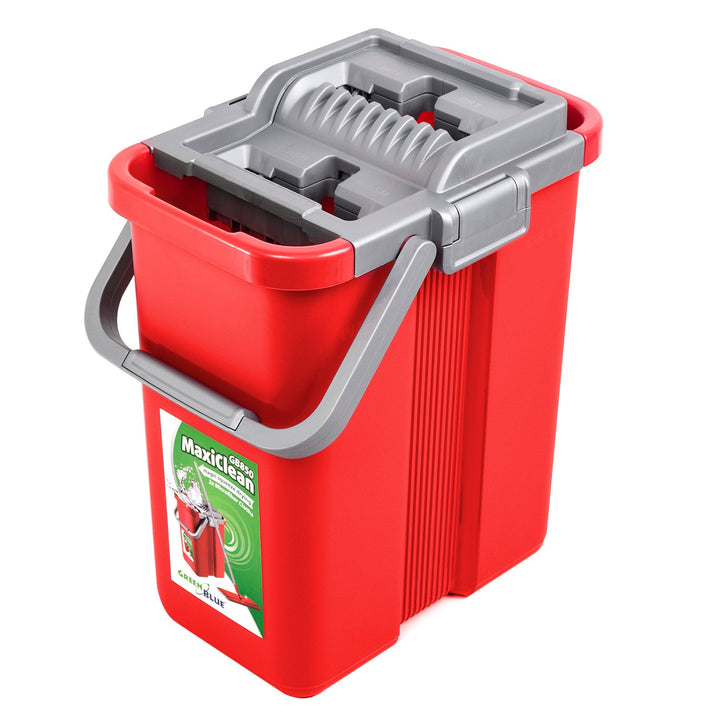 Плоска моп с кофа и изстисквачка GreenBlue MaxiClean GB850 + две HQ микрофибърни подложки