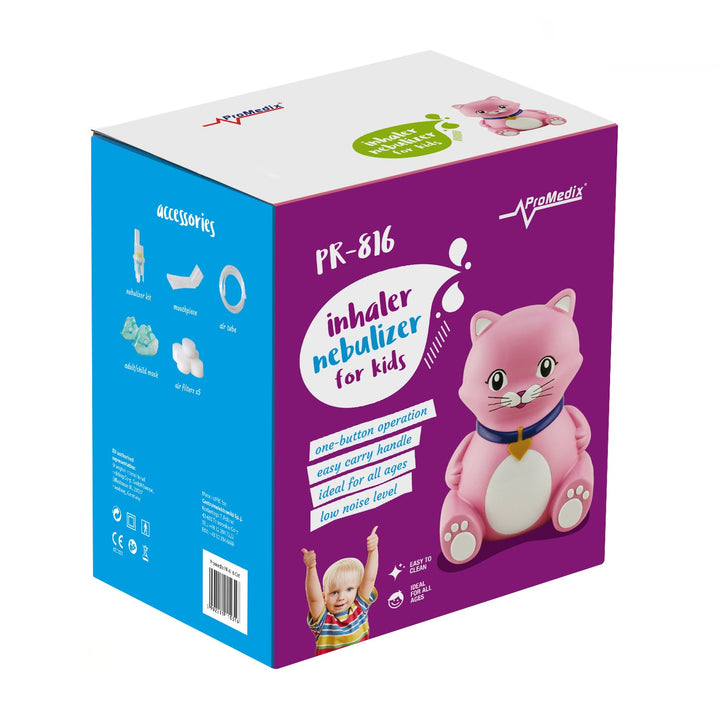 Promedix PR-816 инхалатор за деца, комплект за небулайзер, маски, филтри