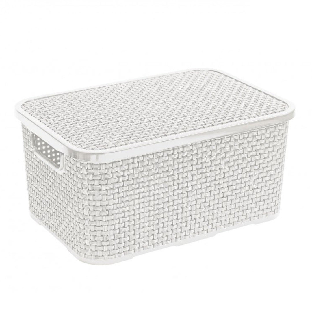 Container de depozitare cutie de cutie de coș de coșuri 10L Rattan Design