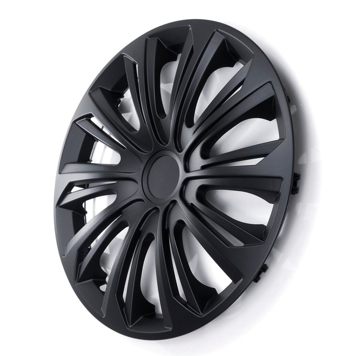 Универсални капаци за колела 15" NRM STRONG черни матови, 4 броя
