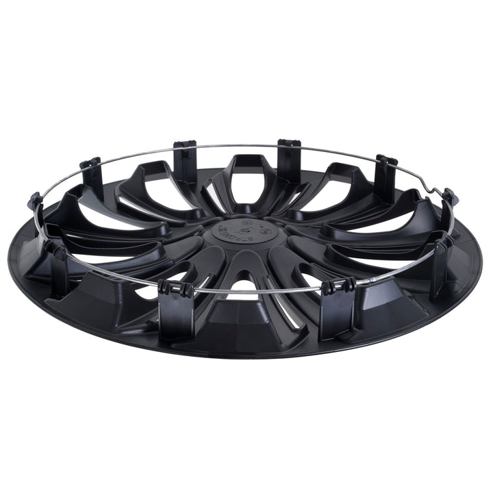 Универсални капаци за колела 15" NRM STRONG черни матови, 4 броя