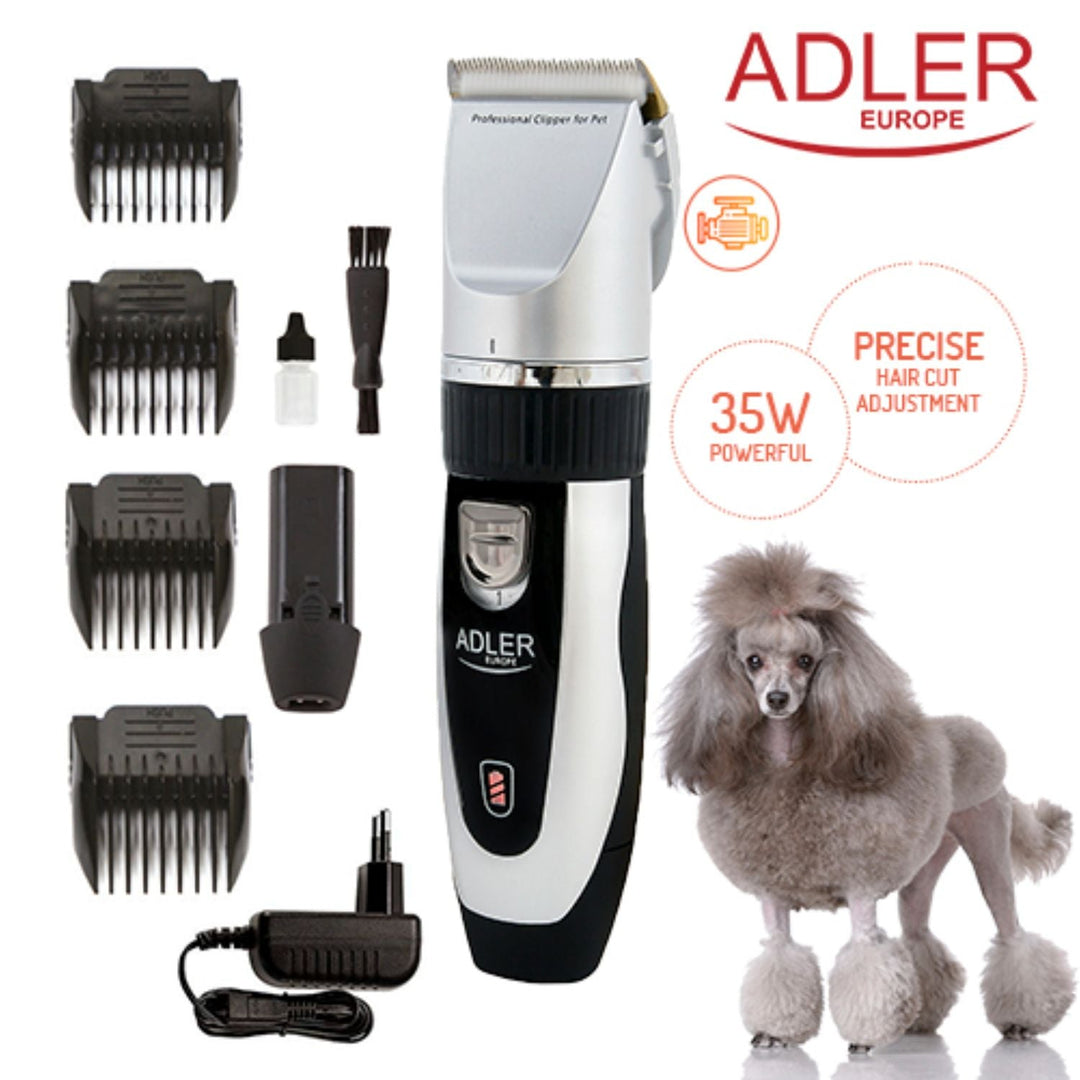 Апарат за подстригване на животни Adler AD 2823 с титанова глава