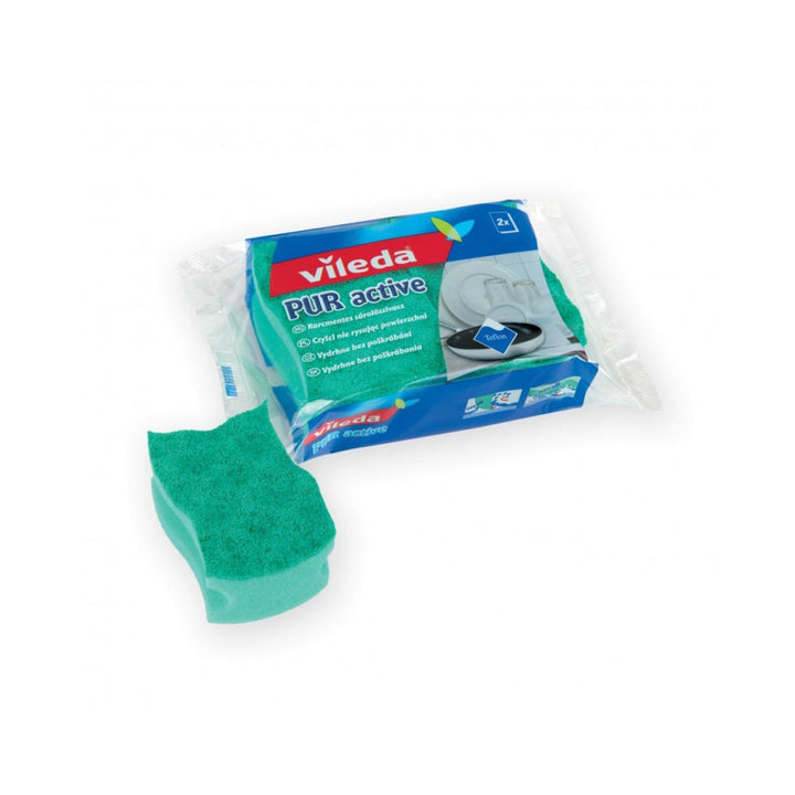 Vileda Pur Active профилирана гъба за съдове, 2 броя