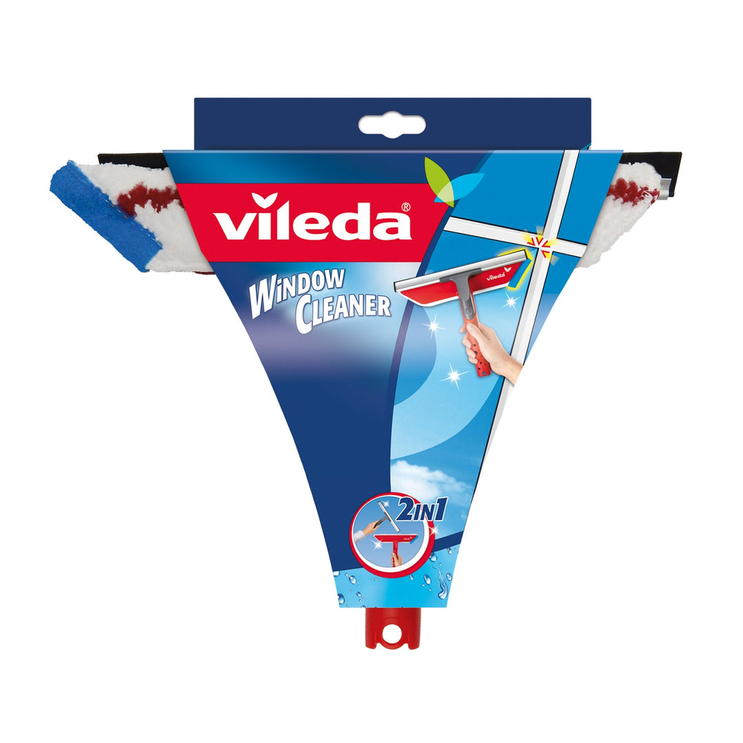VILEDA Скрепер за прозорци 2 в 1 + дръжка