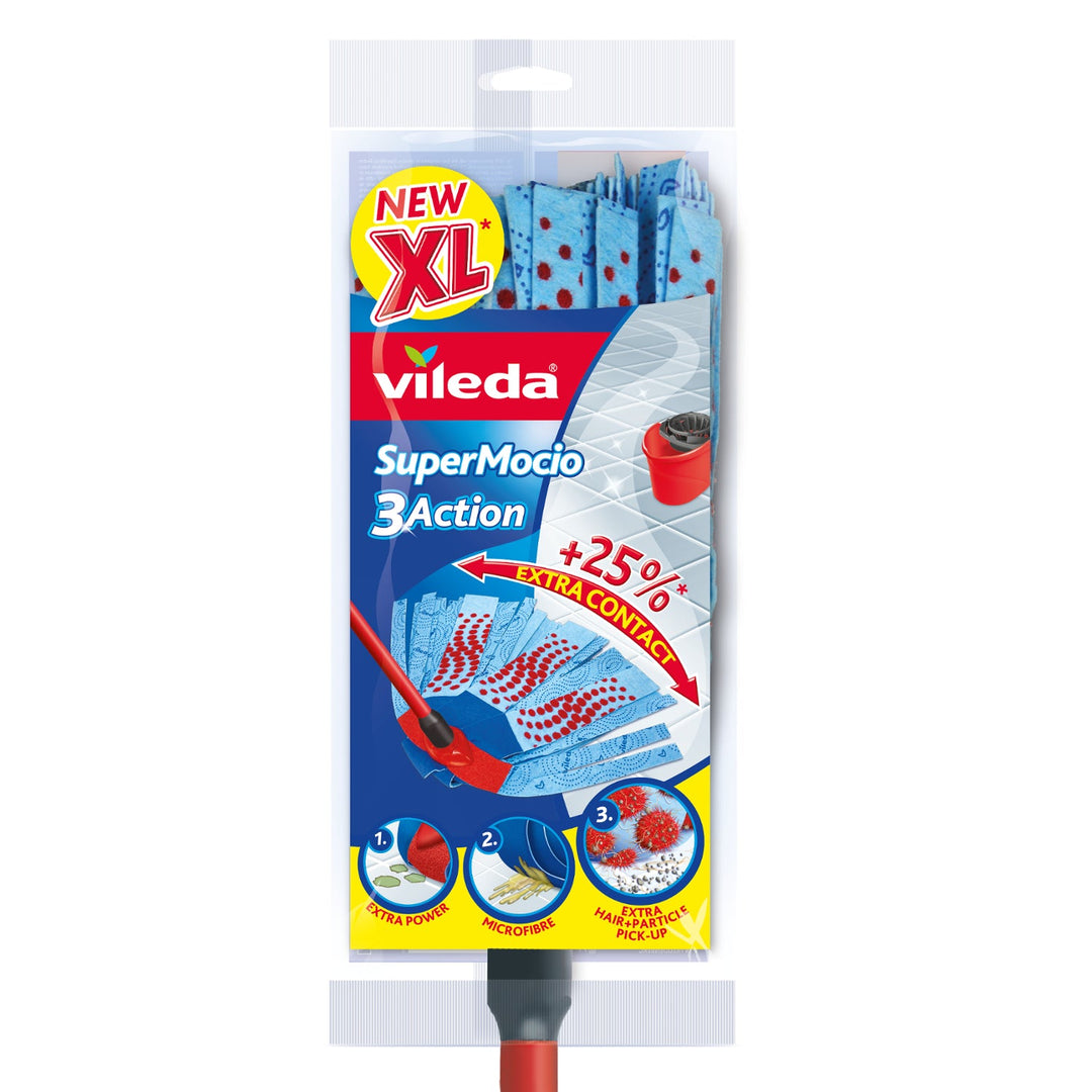 VILEDA SuperMocio 3 ACTION ВЕЛЮРНА МОП + ДЪРЖАКА
