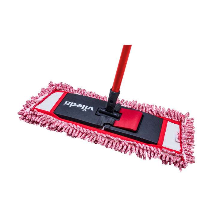 Vileda Chenille 3D плоска моп за под с качествена дръжка