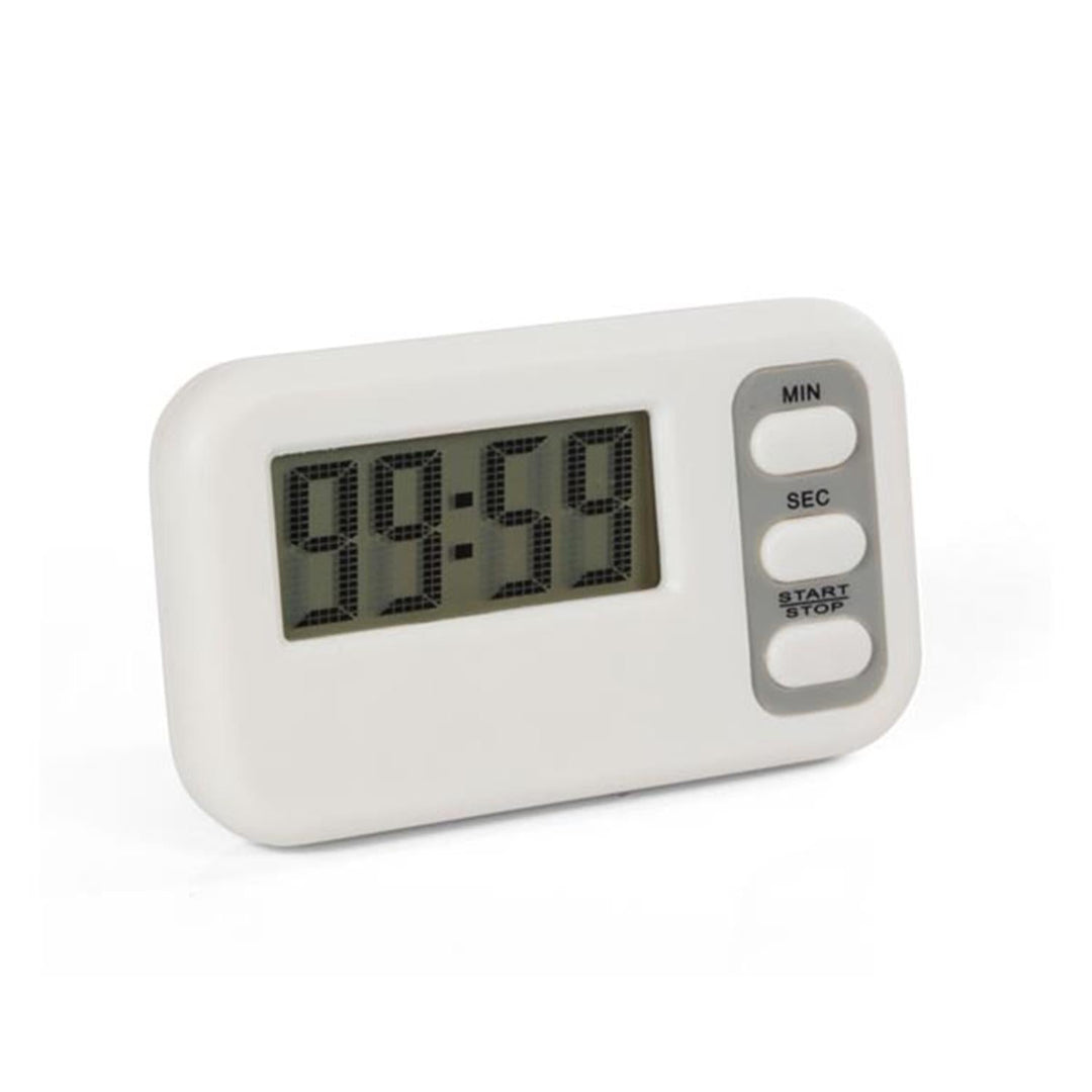 TIMER CU ALARMĂ VELLEMAN TIMER10N ECRAN LCD CULOR ALB