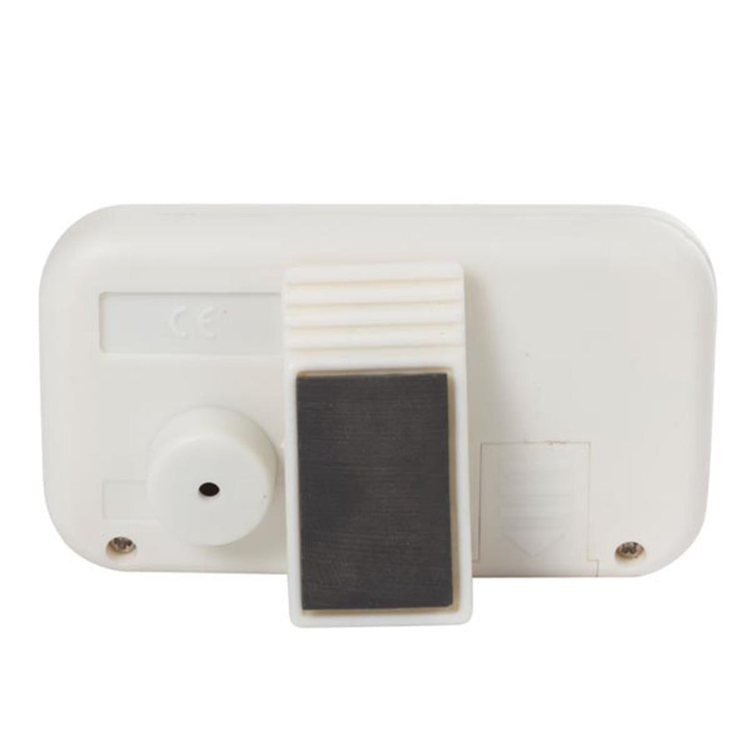 TIMER CU ALARMĂ VELLEMAN TIMER10N ECRAN LCD CULOR ALB