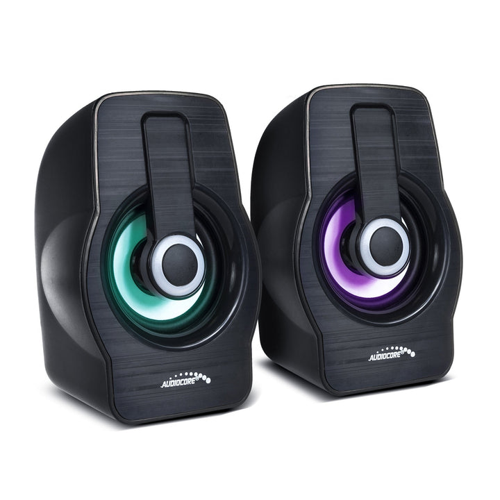 Компютърни високоговорители Audiocore, 6 W, USB, черни, AC855 B
