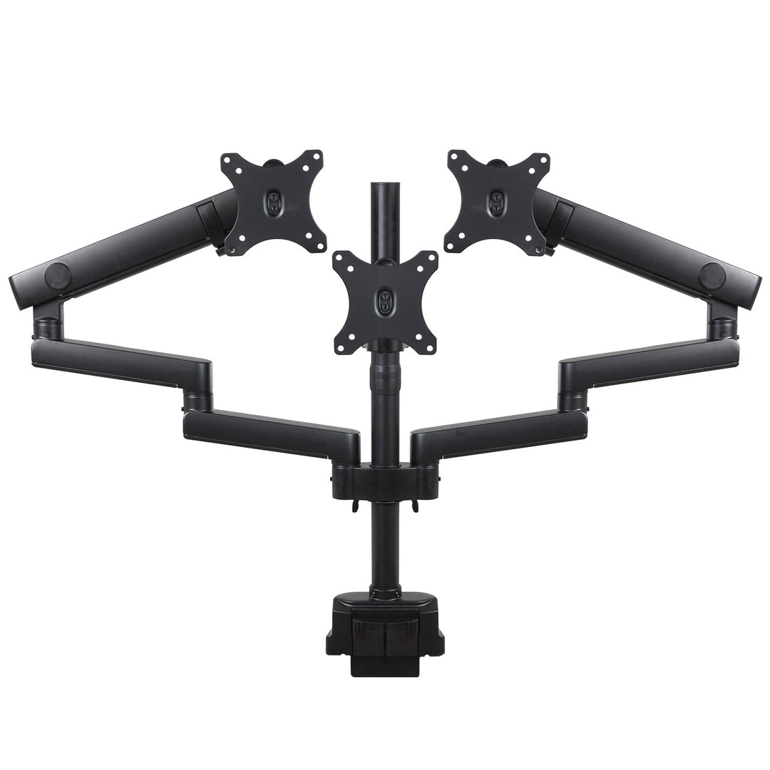 Маклин монтаж за бюро за 3 LCD монитора, VESA 75x75 и 100x100, 2x USB 3.0, 17-27", 3x7kg, MC-811
