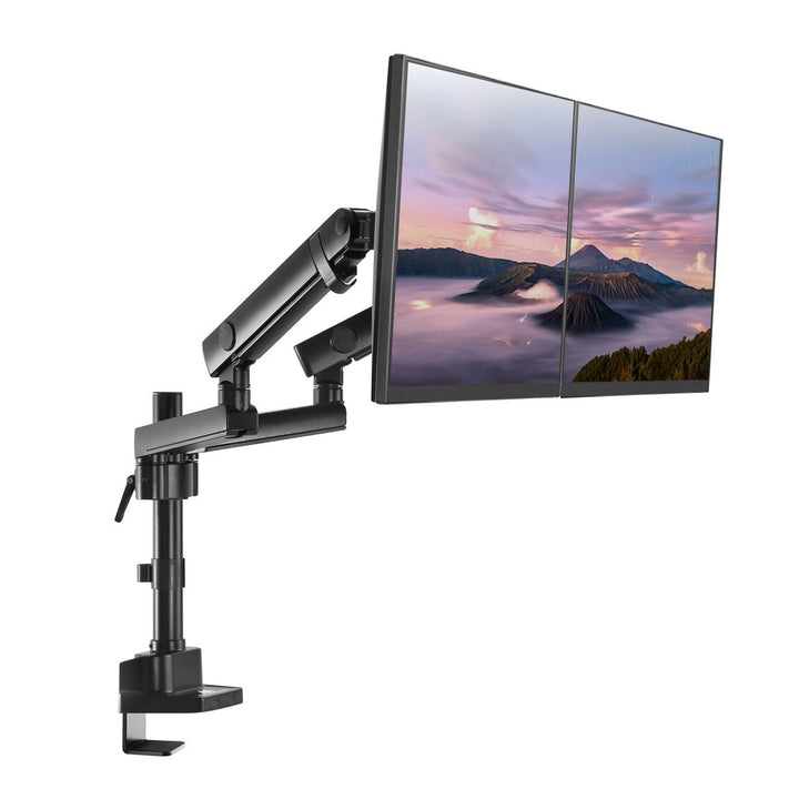 Маклин монтаж, монтаж за бюро за 2 LCD монитора, Vesa 75x75 и 100x100, 17-32", 2x8kg, MC-812