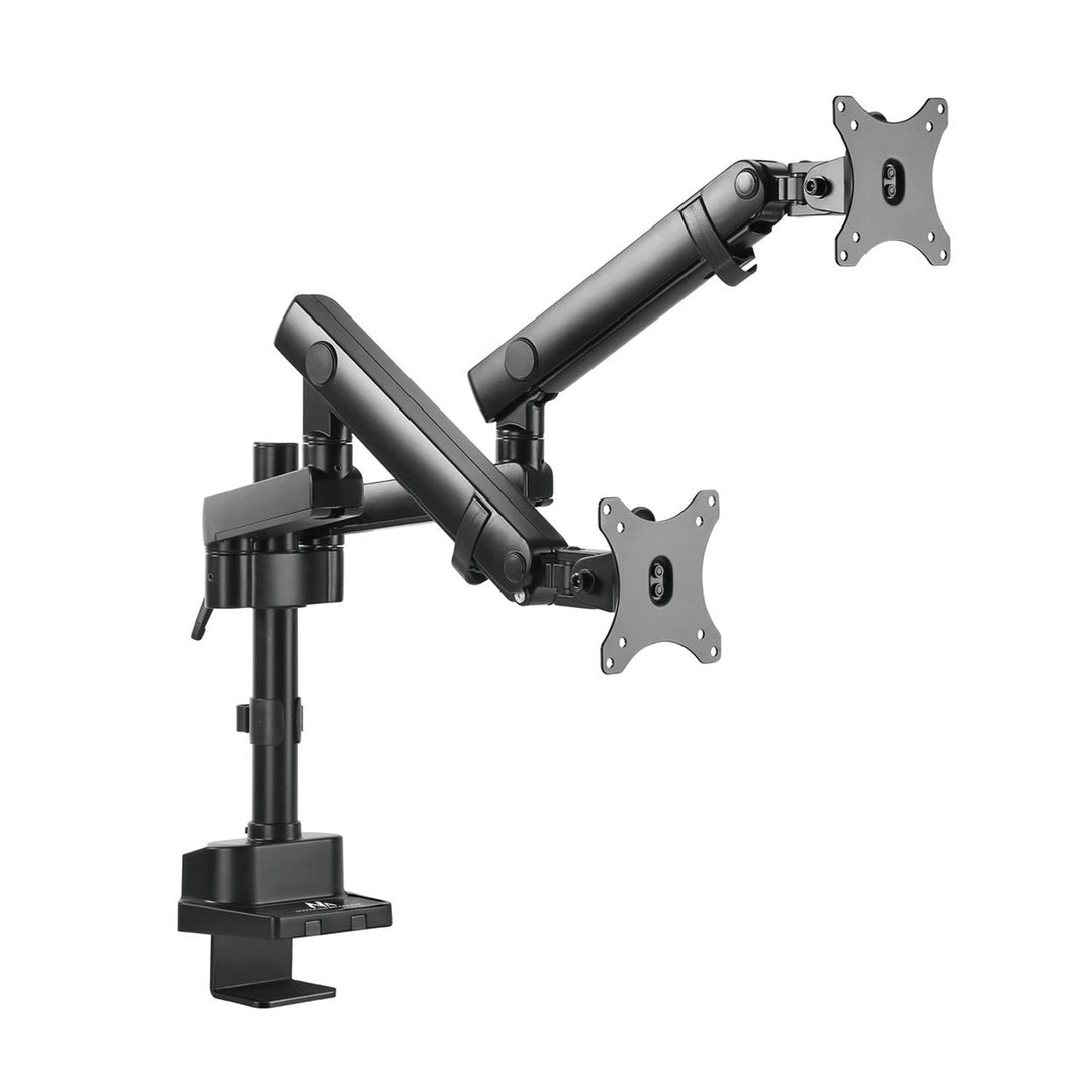 Маклин монтаж, монтаж за бюро за 2 LCD монитора, Vesa 75x75 и 100x100, 17-32", 2x8kg, MC-812
