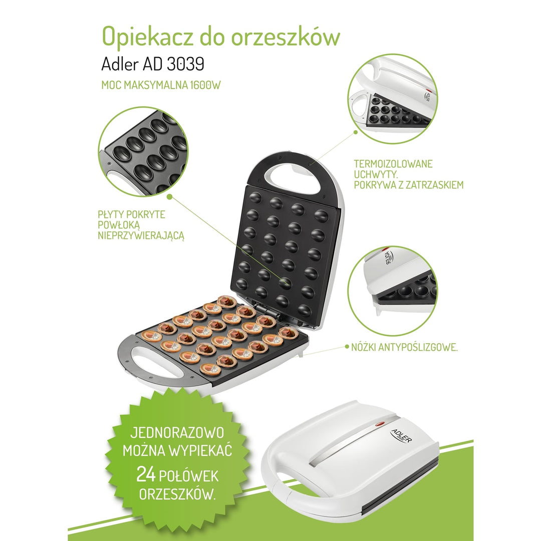 ФОРМА ЗА БИСКВИТКИ С ФЪСТЪЦИ 24 бр. ADLER AD3039