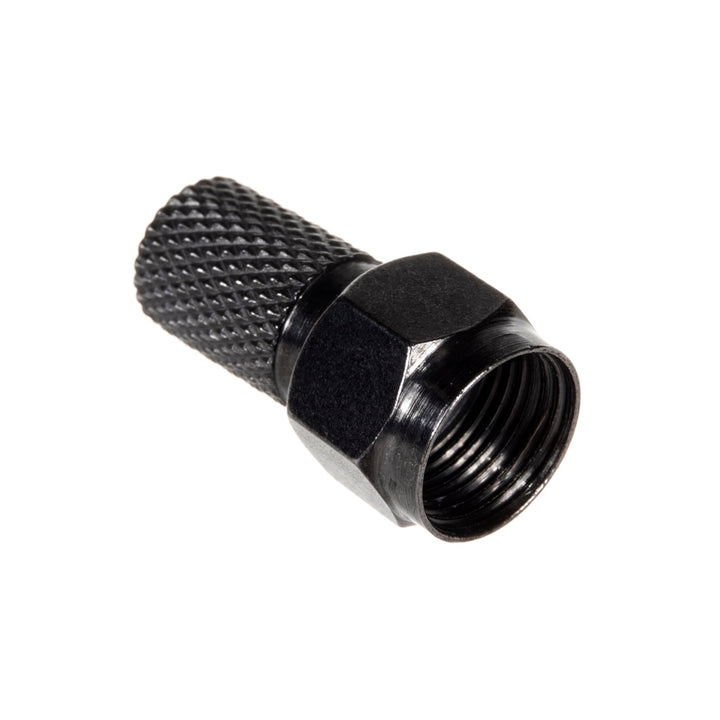 Професионален сателитен F конектор 6,8 mm RG5.9, RG6 черен никел с уплътнение Maclean TV Systems MCTV-903