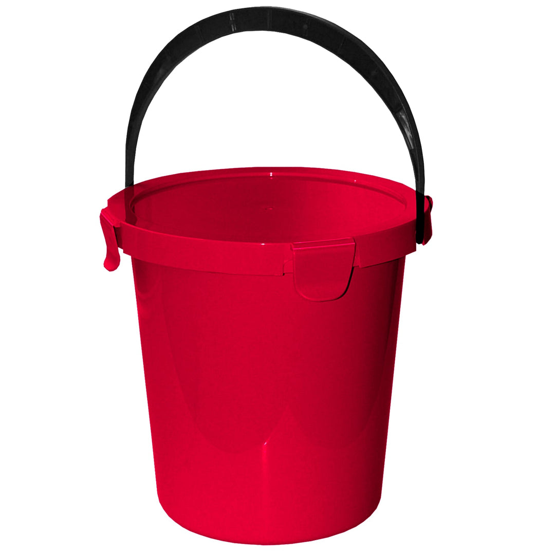 Plast Team Berry 5L червена кофа с капак и дръжка