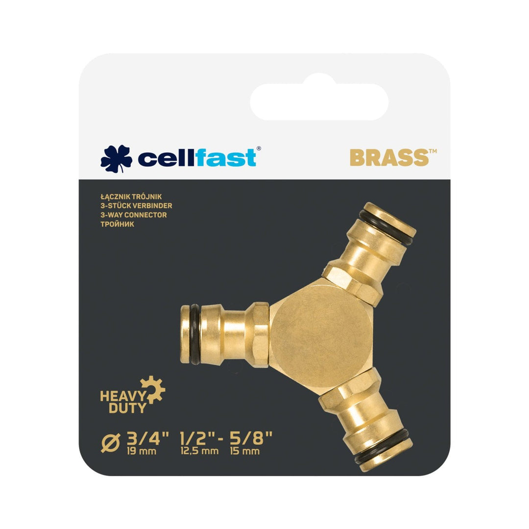 Месингов Т-образен съединител 52-845 CELLFAST BRASS месинг