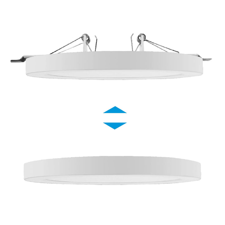 7-в-1 LED таванен панел, вграден, ултратънък, 30W, 3 цвята (WW, NW, CW) Led4U LD142 вграден захранващ блок за микровълнова печка