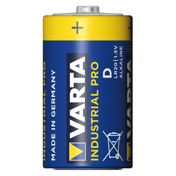 20x Varta Industrial R20/D алкални батерии Фолио