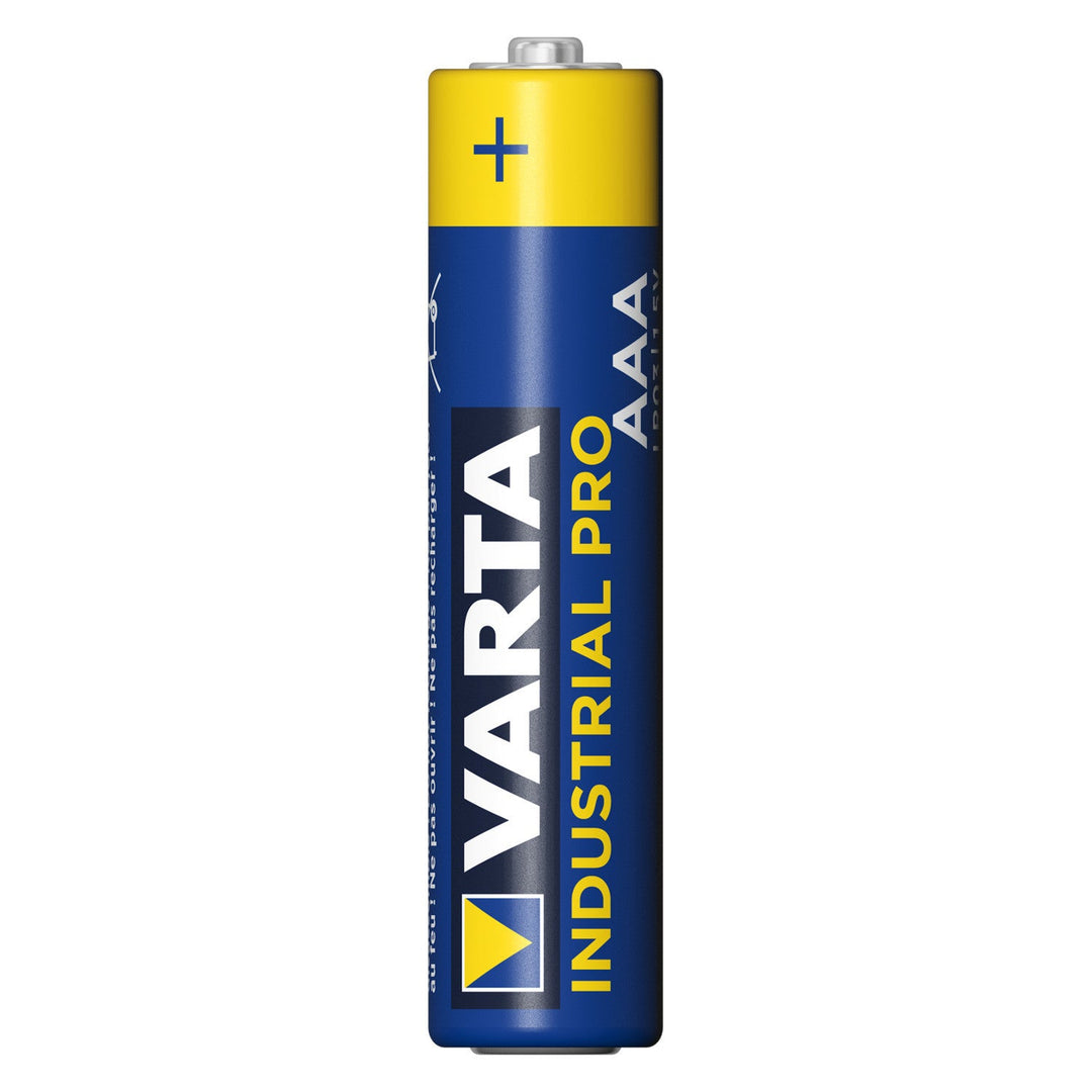 40x Varta Industrial LR03/AAA алкални батерии, фолио опаковка