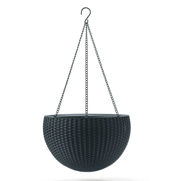Keter Sphere Planter висяща саксия, антрацит Модерна форма