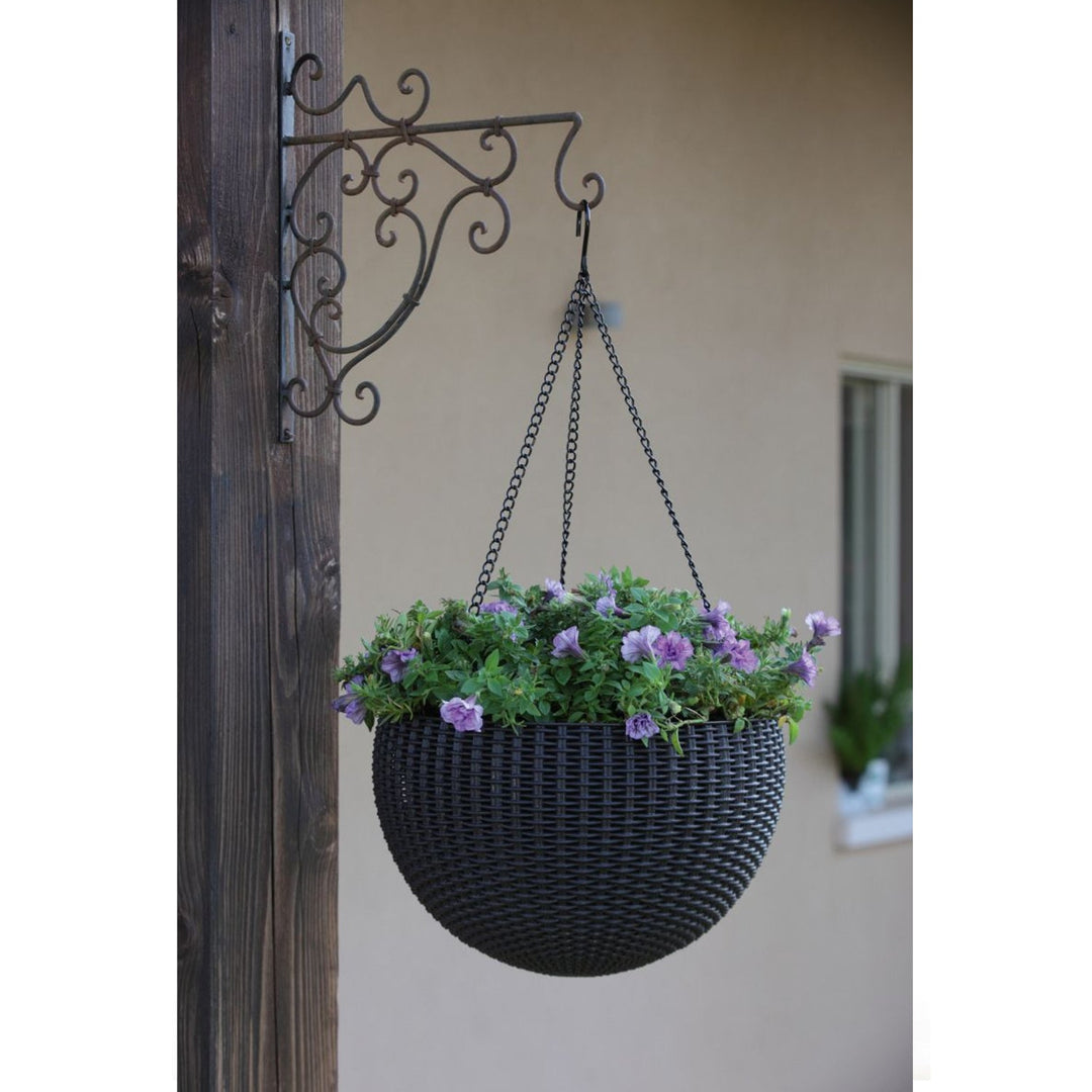 Keter Sphere Planter висяща саксия, кафява Модерна форма