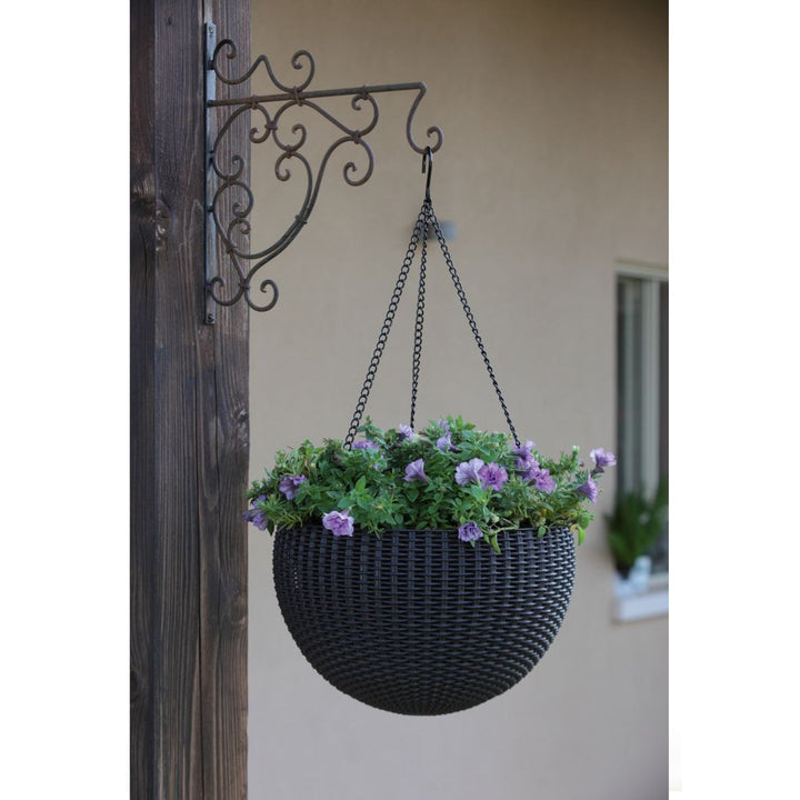 Keter Sphere Planter висяща саксия, кафява Модерна форма