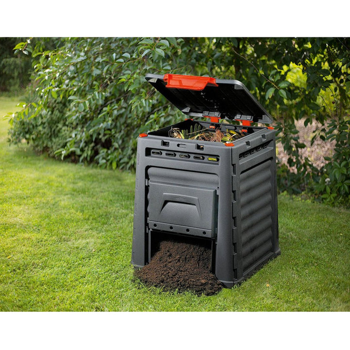 Keter Eco Composter 320L Капаци за изваждане на компост от двете страни
