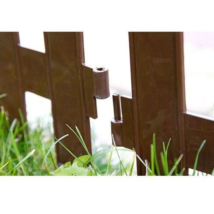PROSPERPLAST Garden Classic IPŁSU R222 кафява градинска ограда