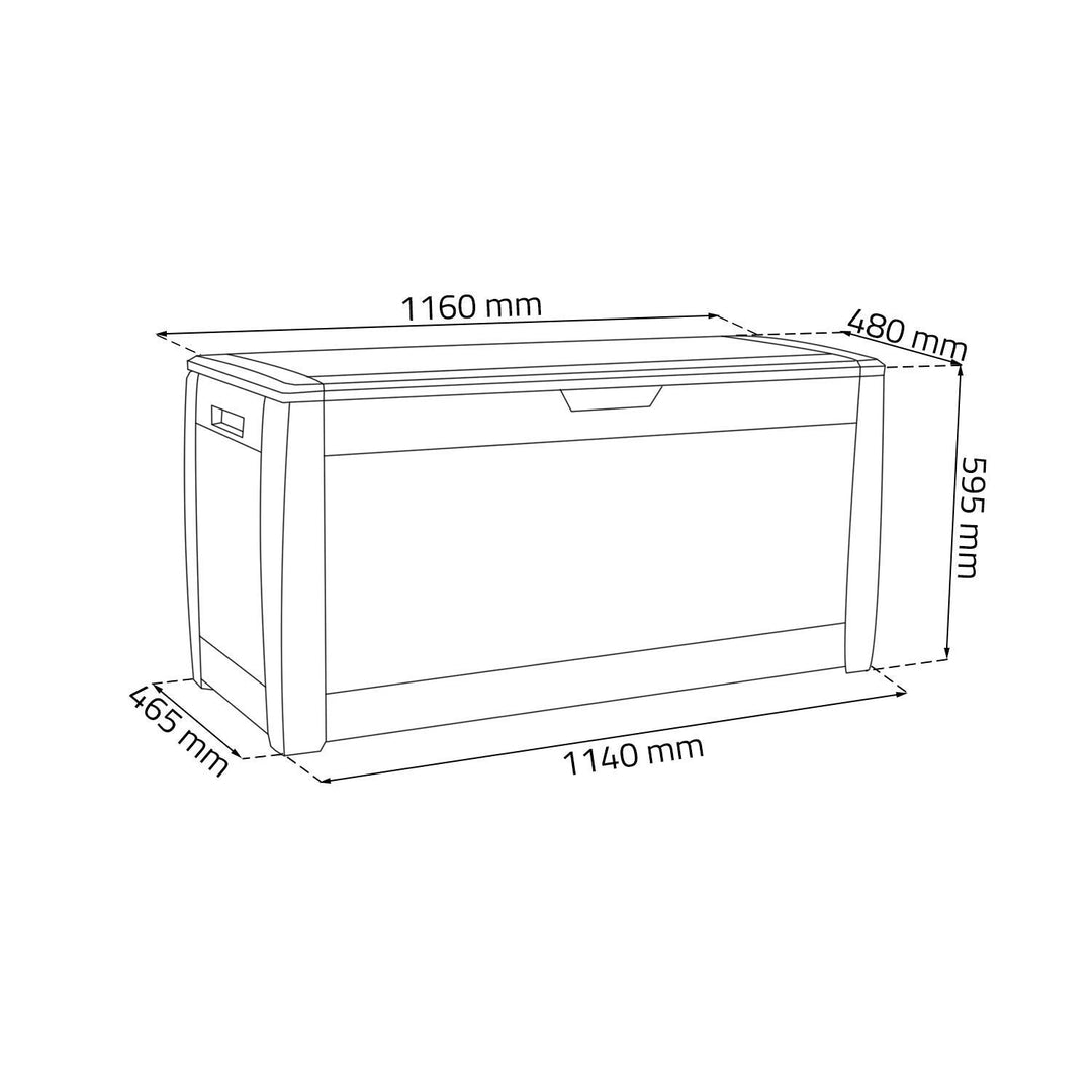 310L BOXE RATO UMBRA PROSPERPLAST ГРАДИНСКА КУТИЯ