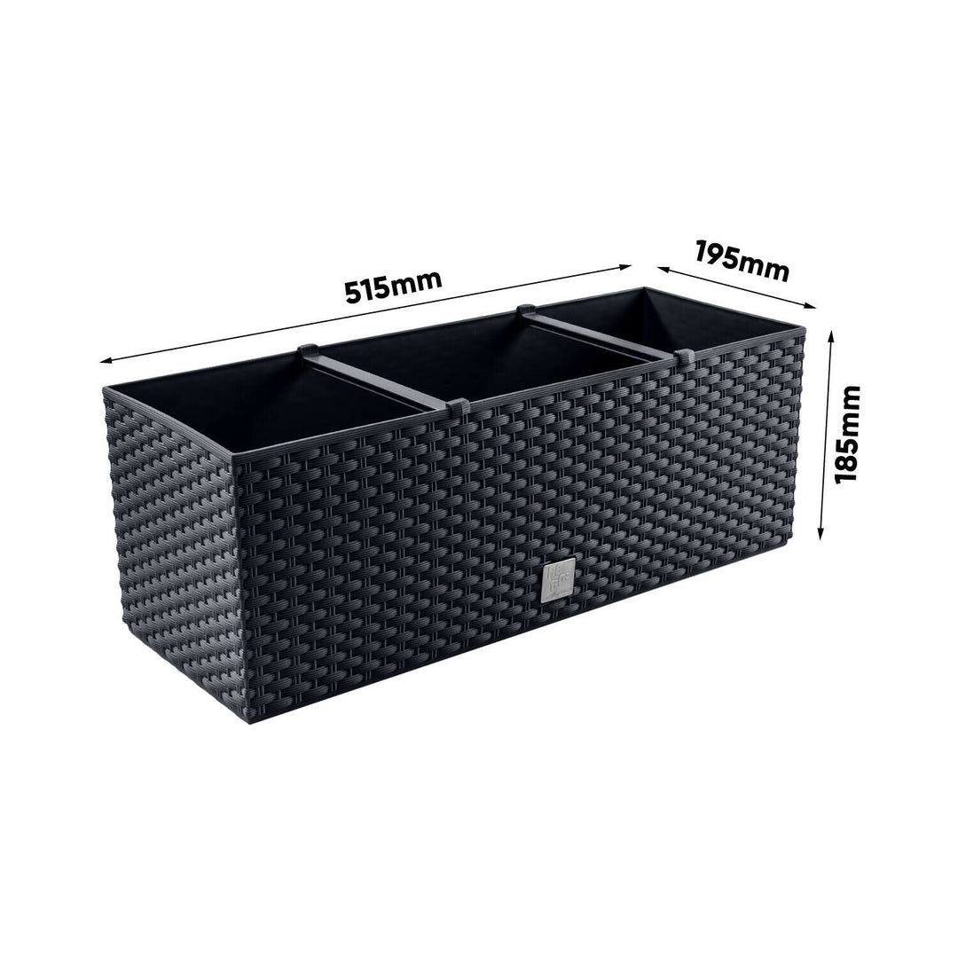 Prosperplast Rato Case DRTC500 S433 антрацит ратан саксия