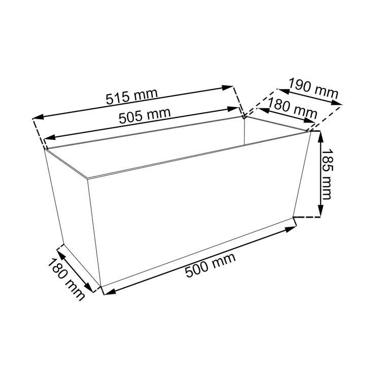 Prosperplast Rato Case DRTC500 S433 антрацит ратан саксия