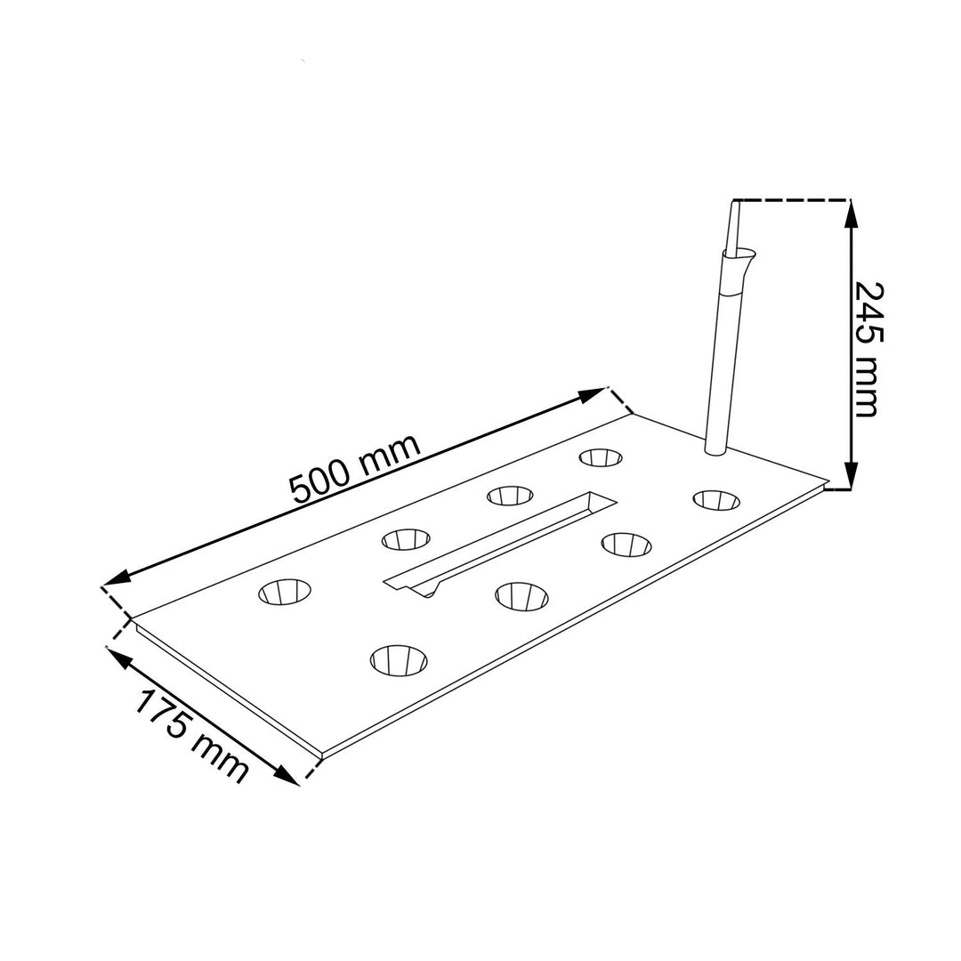 Prosperplast Rato Case DRTC500 S433 антрацит ратан саксия